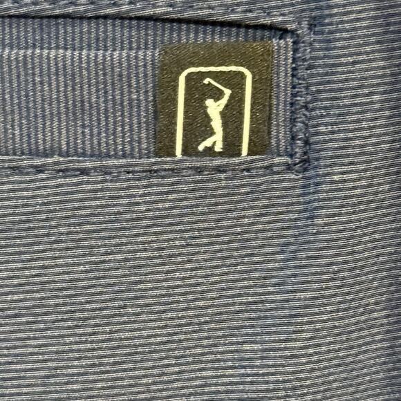 PGA Tour Navy Blue Athletic Performance Chino Golf Shorts 9" - Men's 38 - Picture 5 of 7